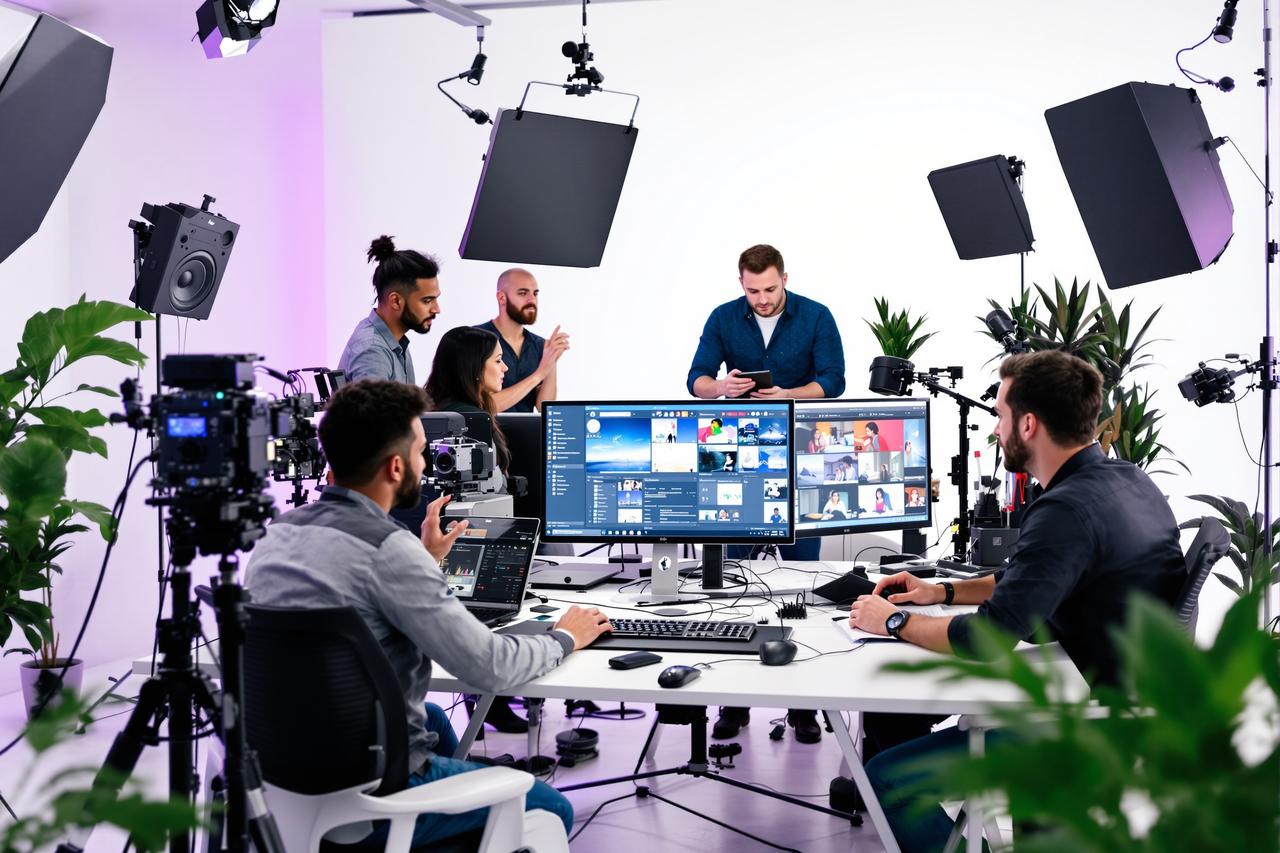 极光视频82团队工作环境 - 专业影视内容制作团队